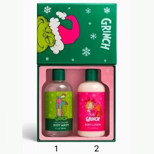 The Grinch Vanilla Bean Body Wash & Body Lotion Holiday Gift Bath Set